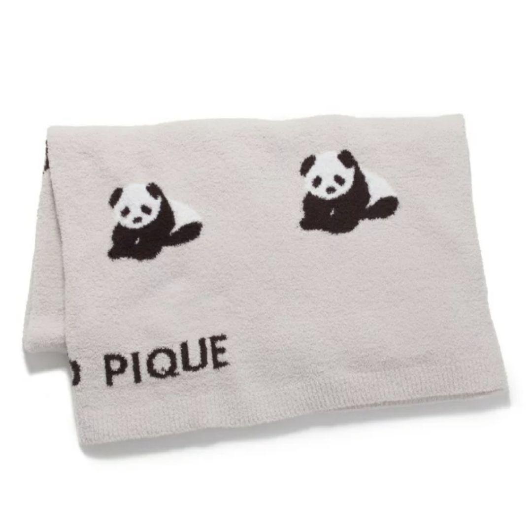 ジェラートピケ gelatopique パンダ ジャガード マルチカバー 毛布
