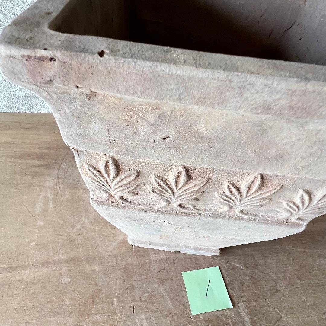 mintでお願いします最終お取り扱いアンティーク風テラコッタ四角大サイズ①