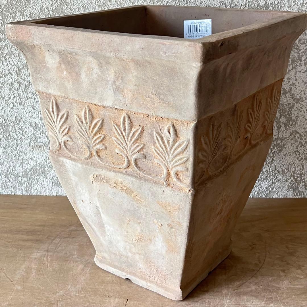 mintでお願いします最終お取り扱いアンティーク風テラコッタ四角大サイズ①