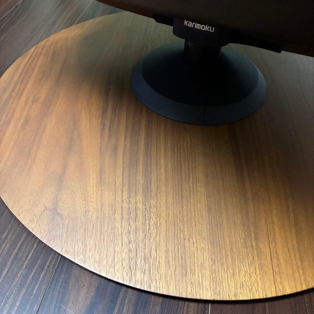 カリモク　ザファーストS+ ダークブラウン　レザー パーソナルチェア