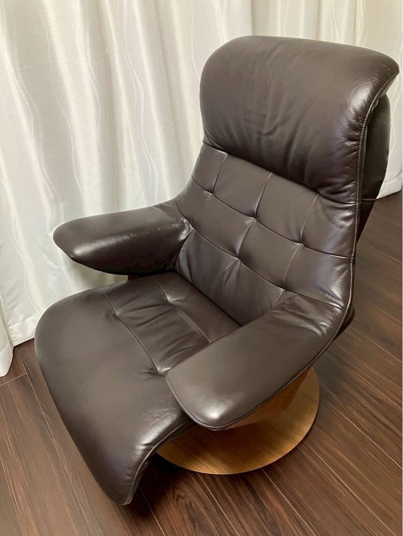 カリモク　ザファーストS+ ダークブラウン　レザー パーソナルチェア