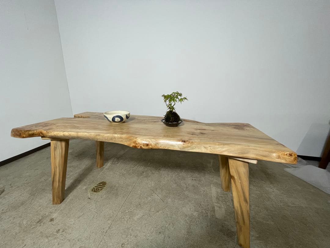 栃の木 1枚板テーブル②