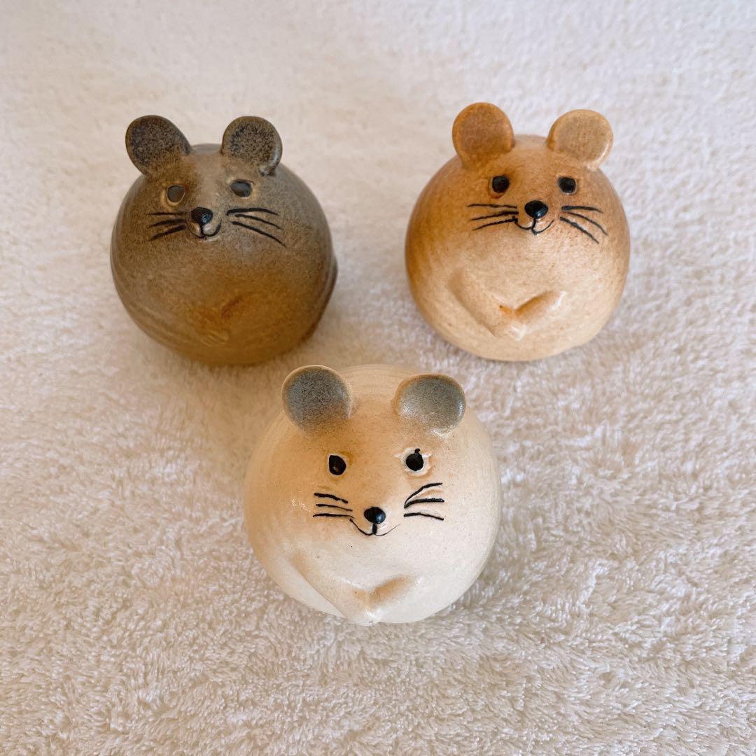 Lisa Larson リサラーソン 3匹のねずみ ネズミ 置物 - メルカリ