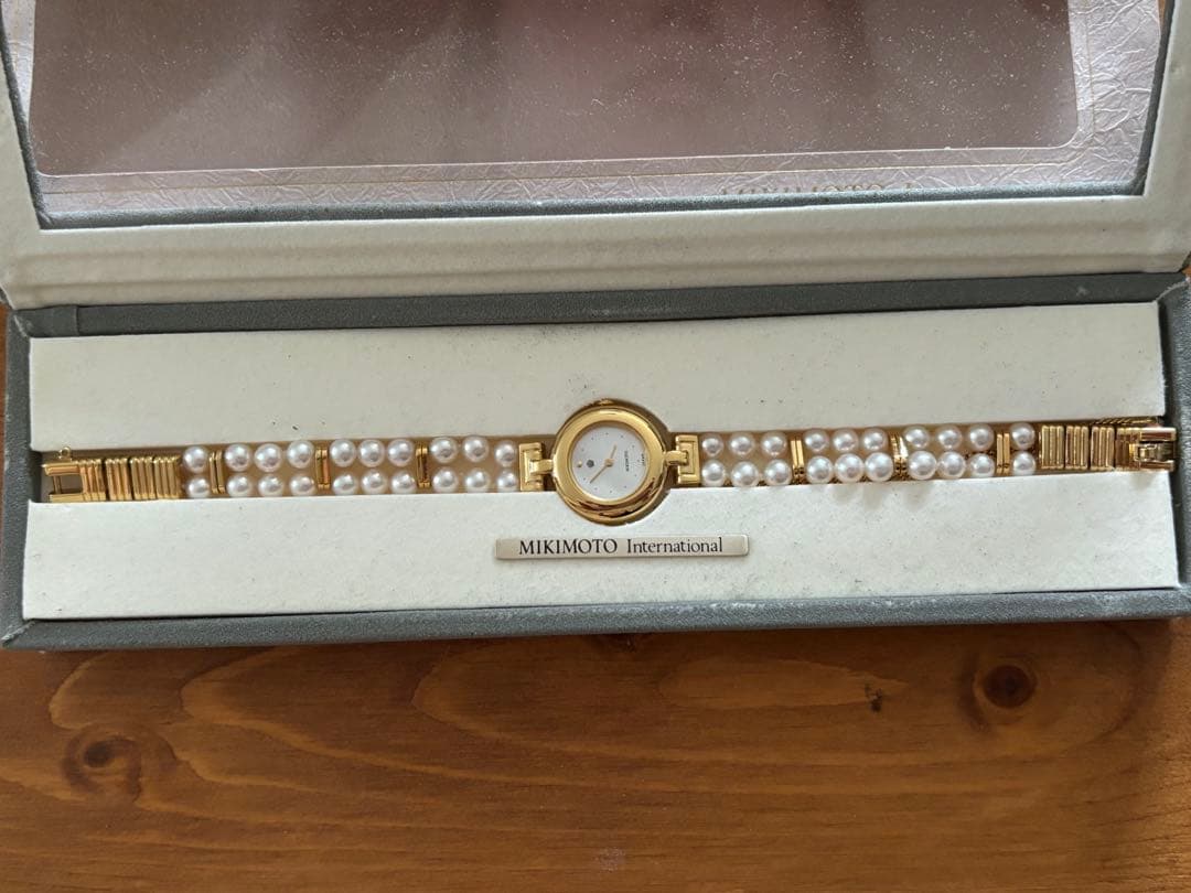 MIKIMOTO ミキモトレディース腕時計　パール　JALオリジナル限定 MIKIMOTO ミキモト JALオリジナル パールウォッチ 腕時計 GP/パール