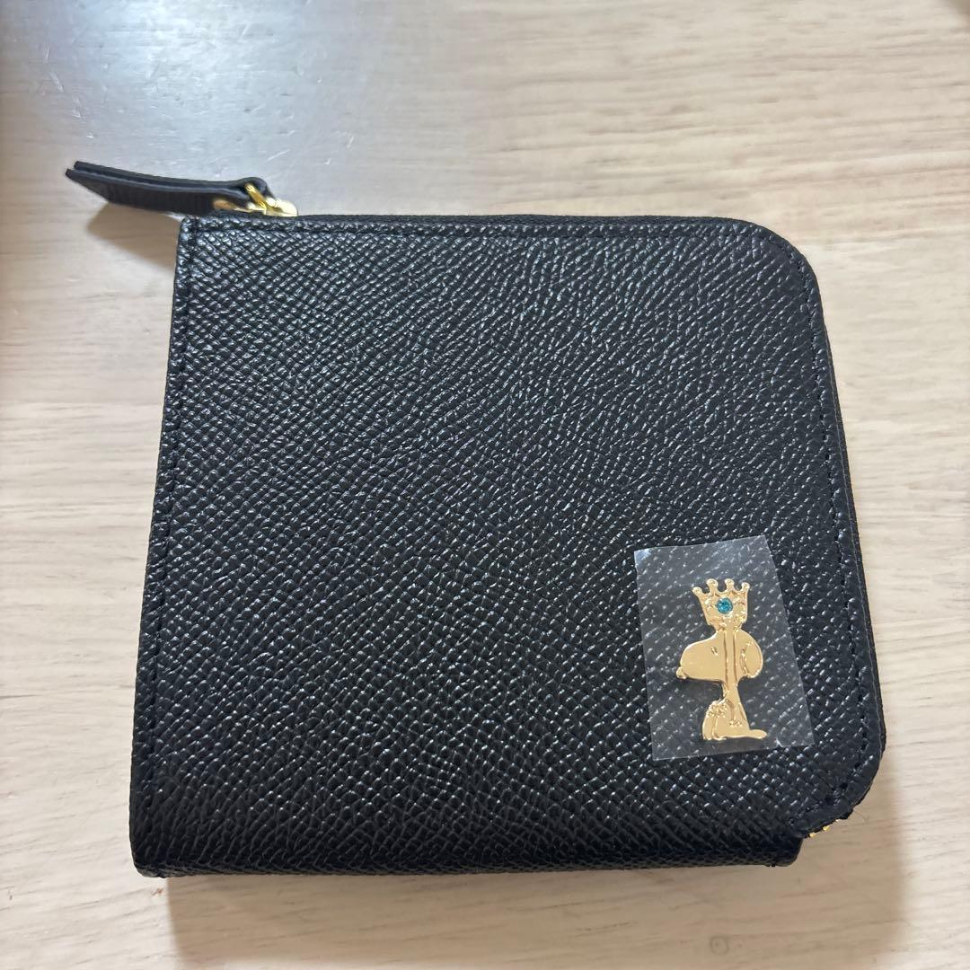 スヌーピー クラウンシリーズ スクエア財布(牛革)