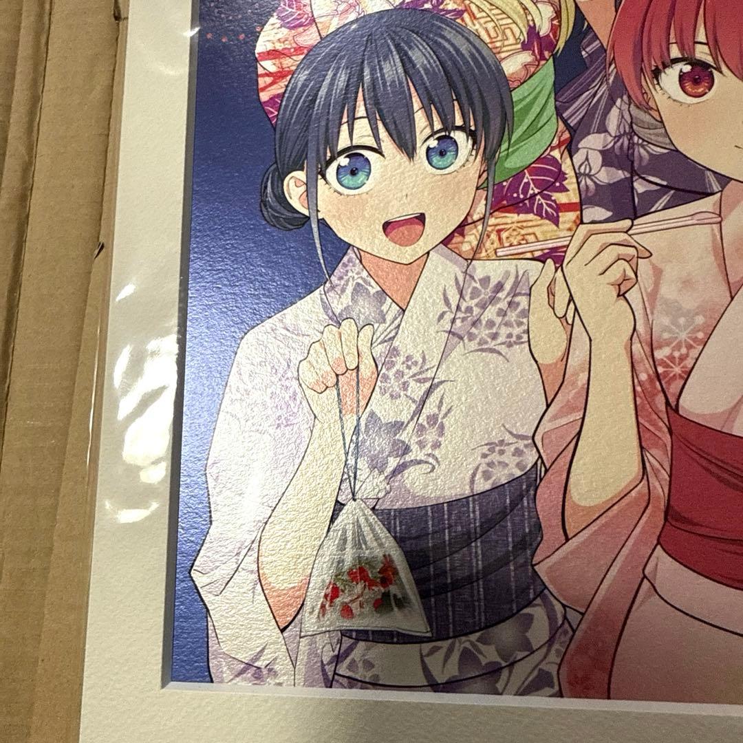 懸賞当選品　カノジョも彼女 メタリック複製原画 週刊少年マガジン　50名限定