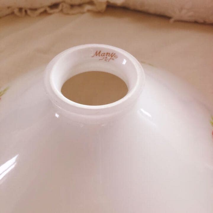 お値下げ♡マニーステンシルローズガラス傘型シェードイマンローズ薔薇