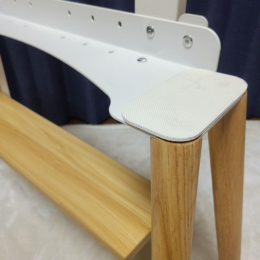 テレビスタンド 壁寄せ 32-55インチ対応 棚付き ホワイト 木製 イーゼル型