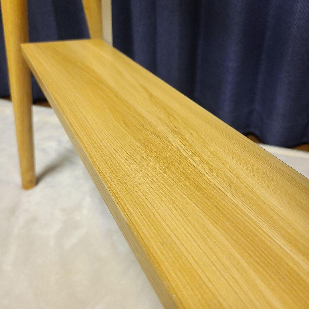 テレビスタンド 壁寄せ 32-55インチ対応 棚付き ホワイト 木製 イーゼル型