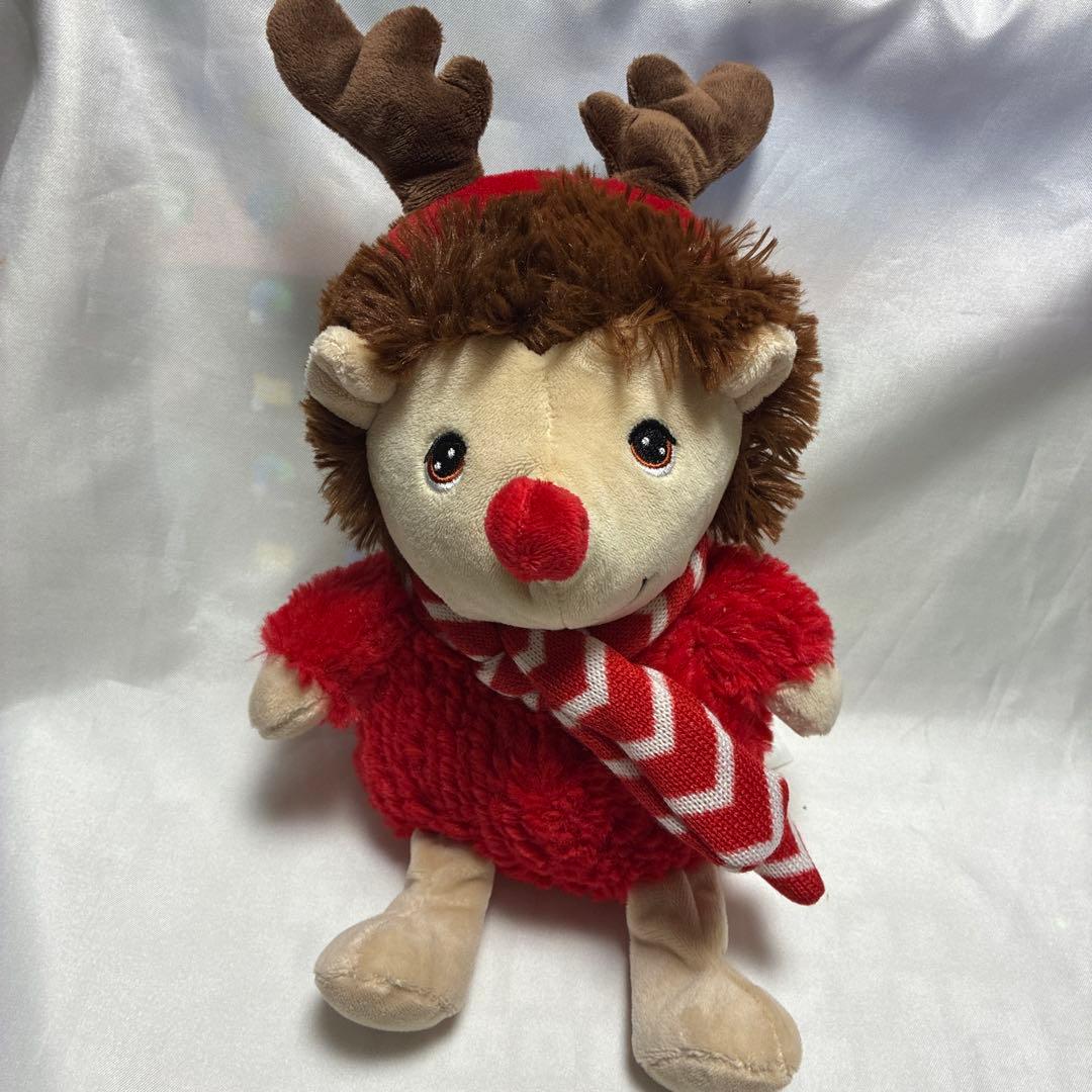 稀少　Keel Toys Keeleco ぬいぐるみ クリスマス衣装　ハリネズミ