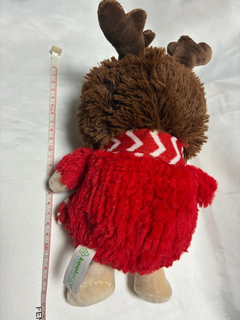 稀少　Keel Toys Keeleco ぬいぐるみ クリスマス衣装　ハリネズミ