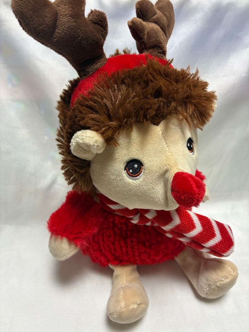 稀少　Keel Toys Keeleco ぬいぐるみ クリスマス衣装　ハリネズミ