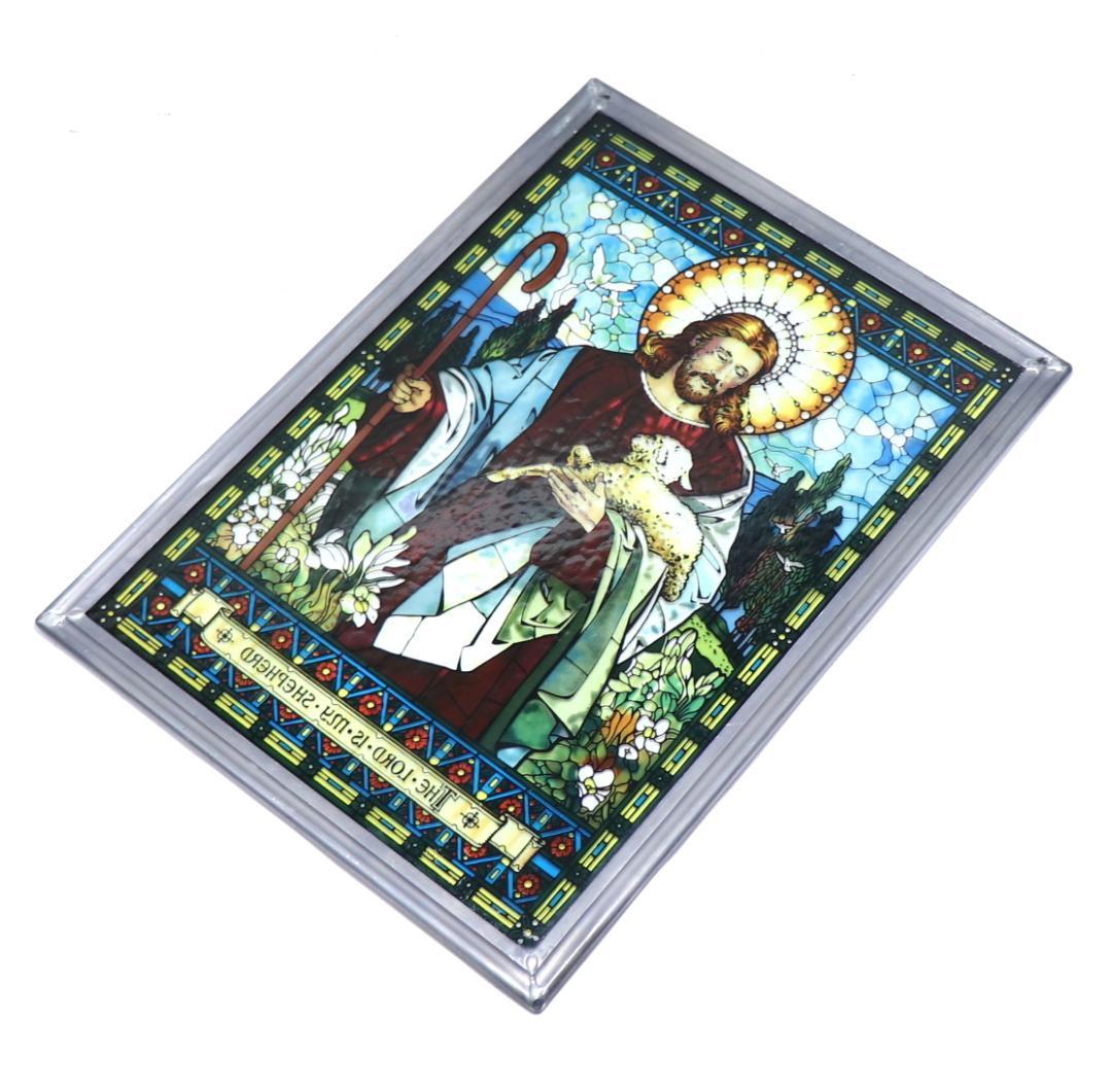 ティファニー ヴィンテージ ステンドグラス 大型 善き羊飼い グッドシェパード