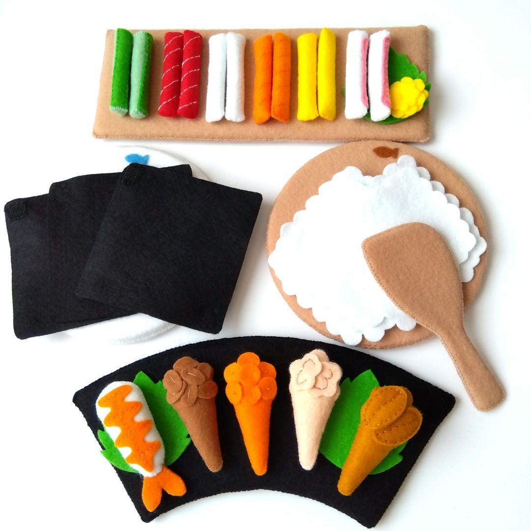 プク様専用フェルトおままごと ままごと パンケーキ ミニプリンセット