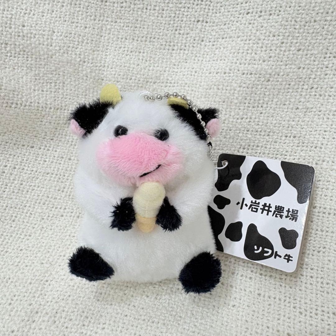 小岩井農場 ソフト牛 マスコット ぬいぐるみ キーホルダー - メルカリ