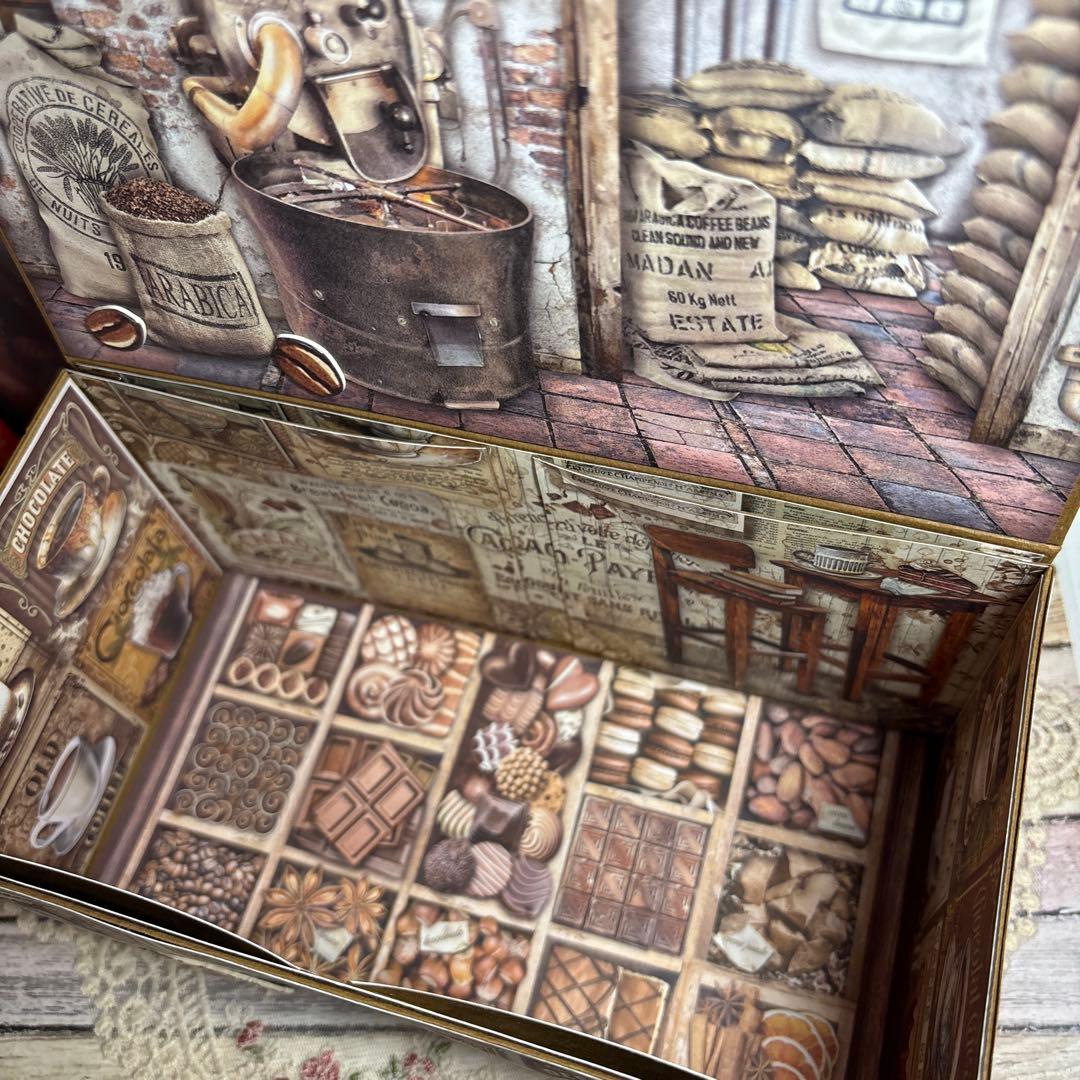 【新型】スタンペリアcoffee＆chocolateおすそ分け収納ボックス２点