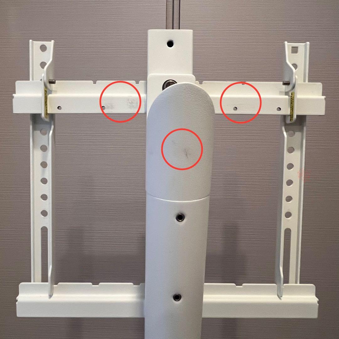 テレビスタンド WALL A2 ロータイプ キャスター サテンホワイト