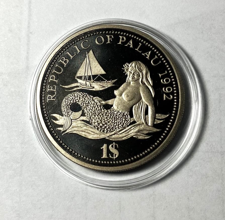 パラオ　１ドル　カラー　海洋生物保護 記念硬貨 5枚セット