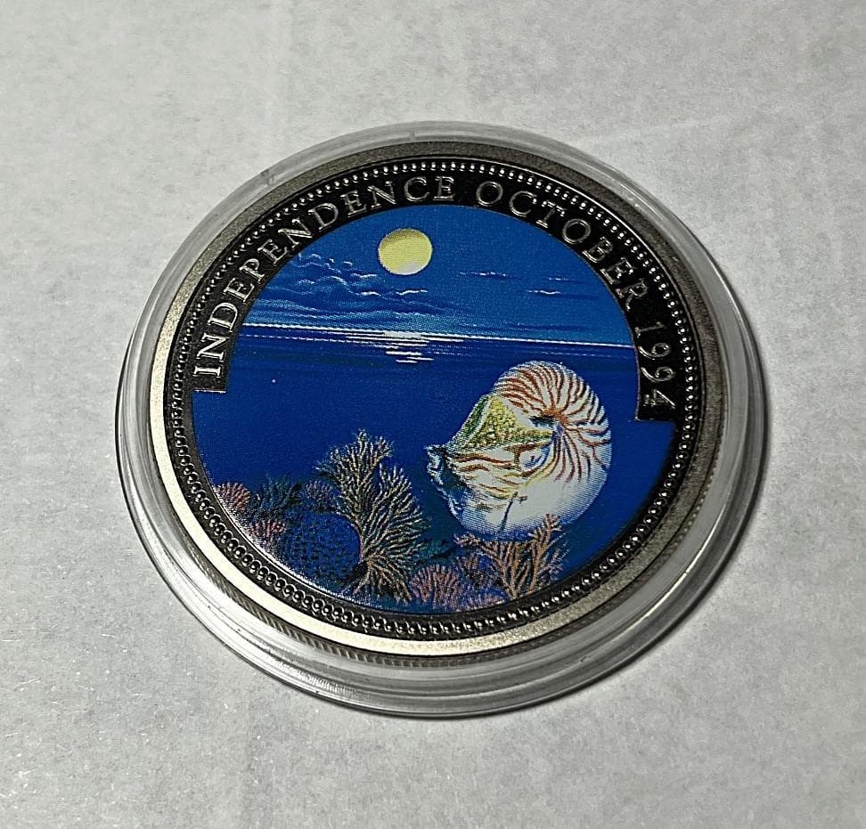 パラオ　１ドル　カラー　海洋生物保護 記念硬貨 5枚セット