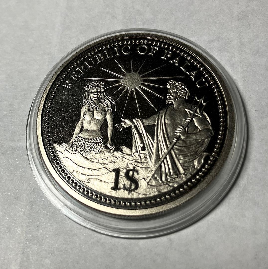 パラオ　１ドル　カラー　海洋生物保護 記念硬貨 5枚セット