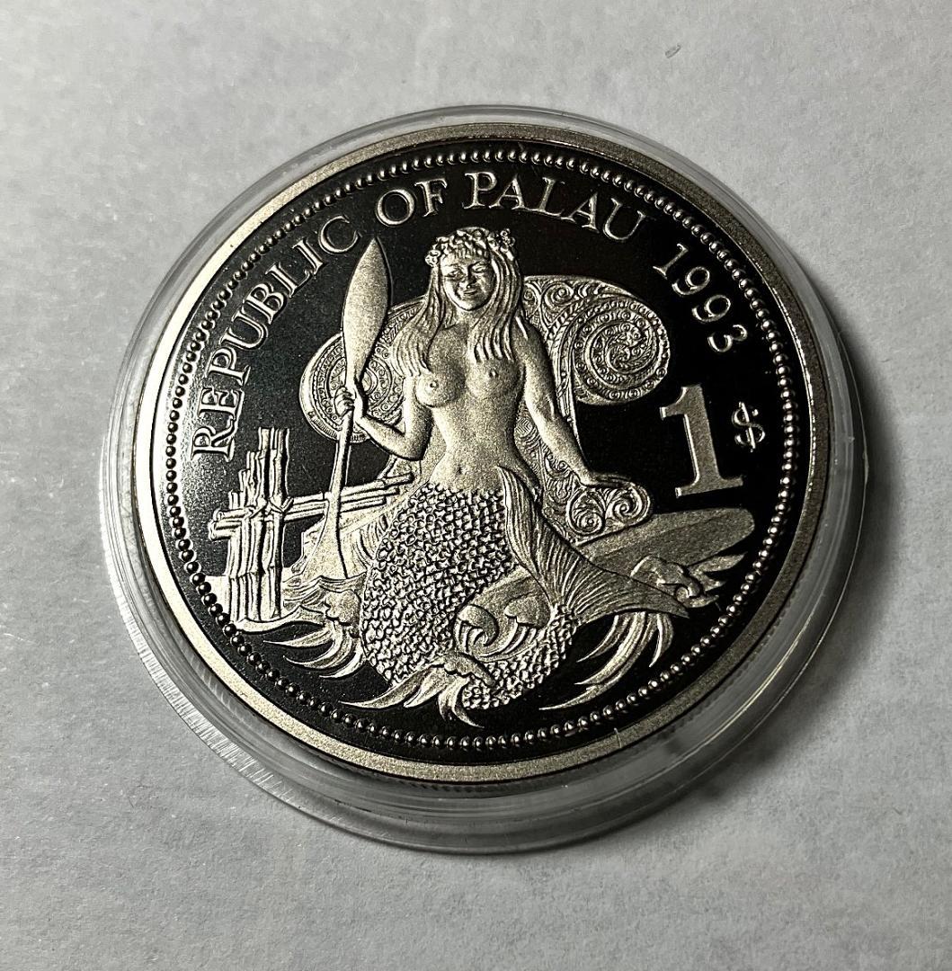 パラオ　１ドル　カラー　海洋生物保護 記念硬貨 5枚セット