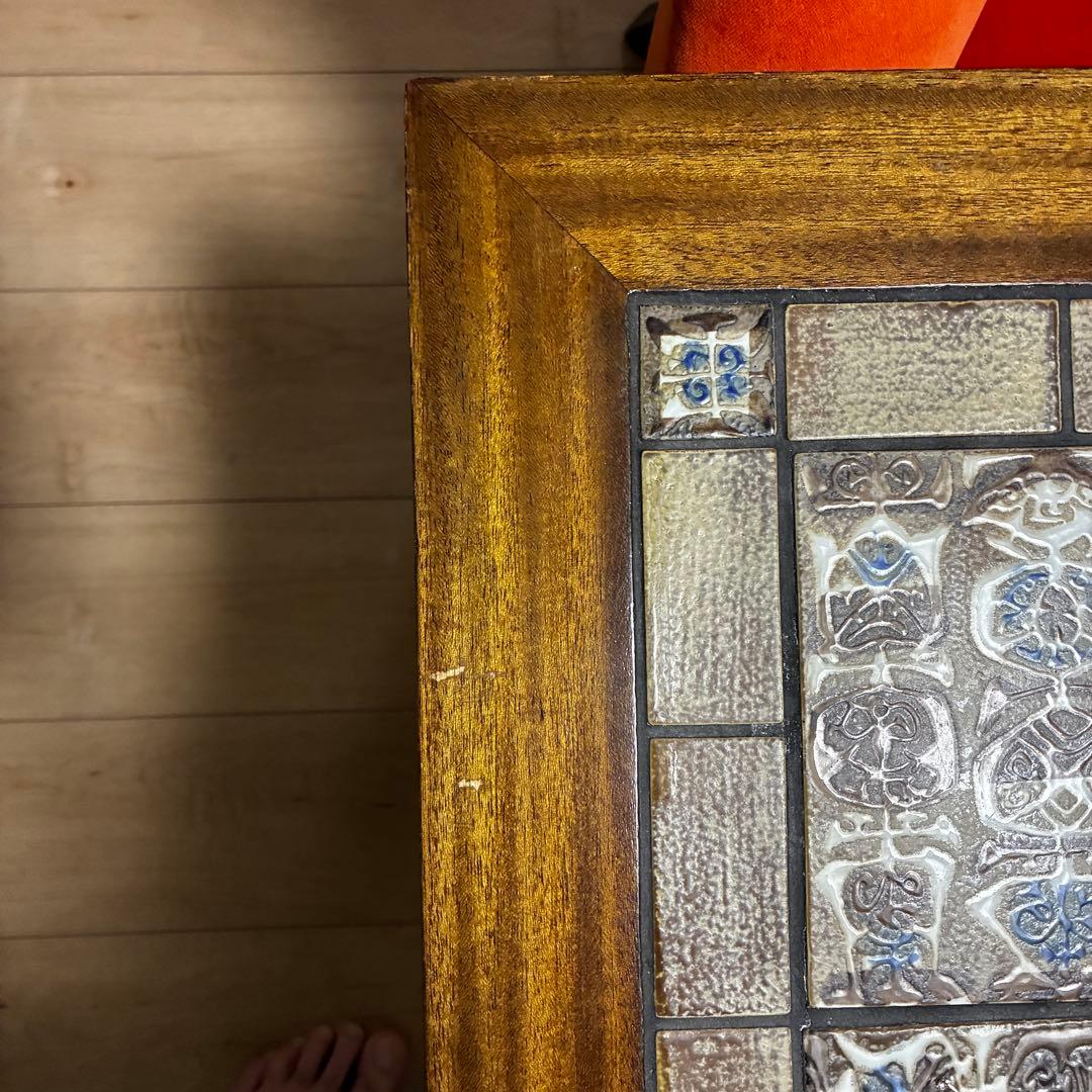 北欧 ヴィンテージ ロイヤル・コペンハーゲン バッカ タイルトップテーブル