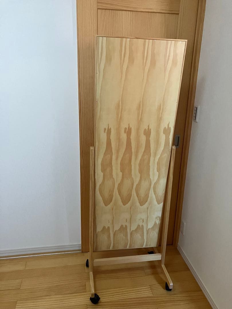 姿見　キャスター　ストッパー付き　全身鏡　飛散防止加工　スタンドミラー