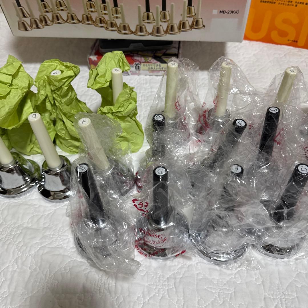 ハンドベル　mb-23k シルバー　楽譜付き