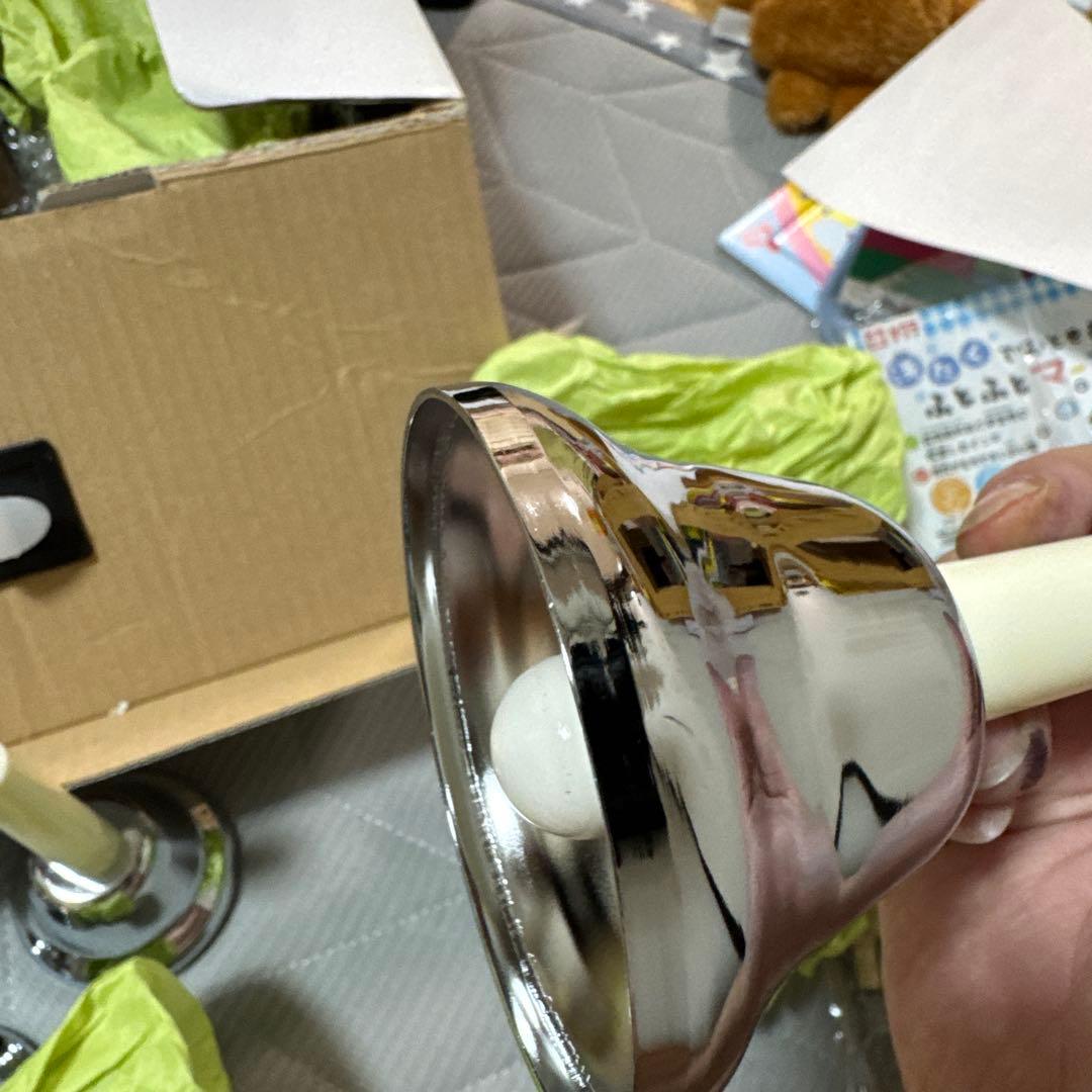 ハンドベル　mb-23k シルバー　楽譜付き