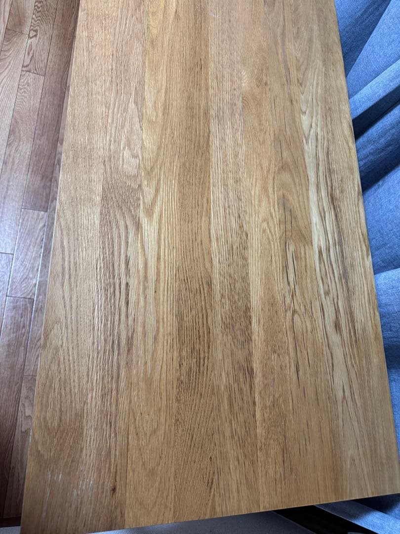 無印良品/MUJI オーク材 110cm デスク 引出付き