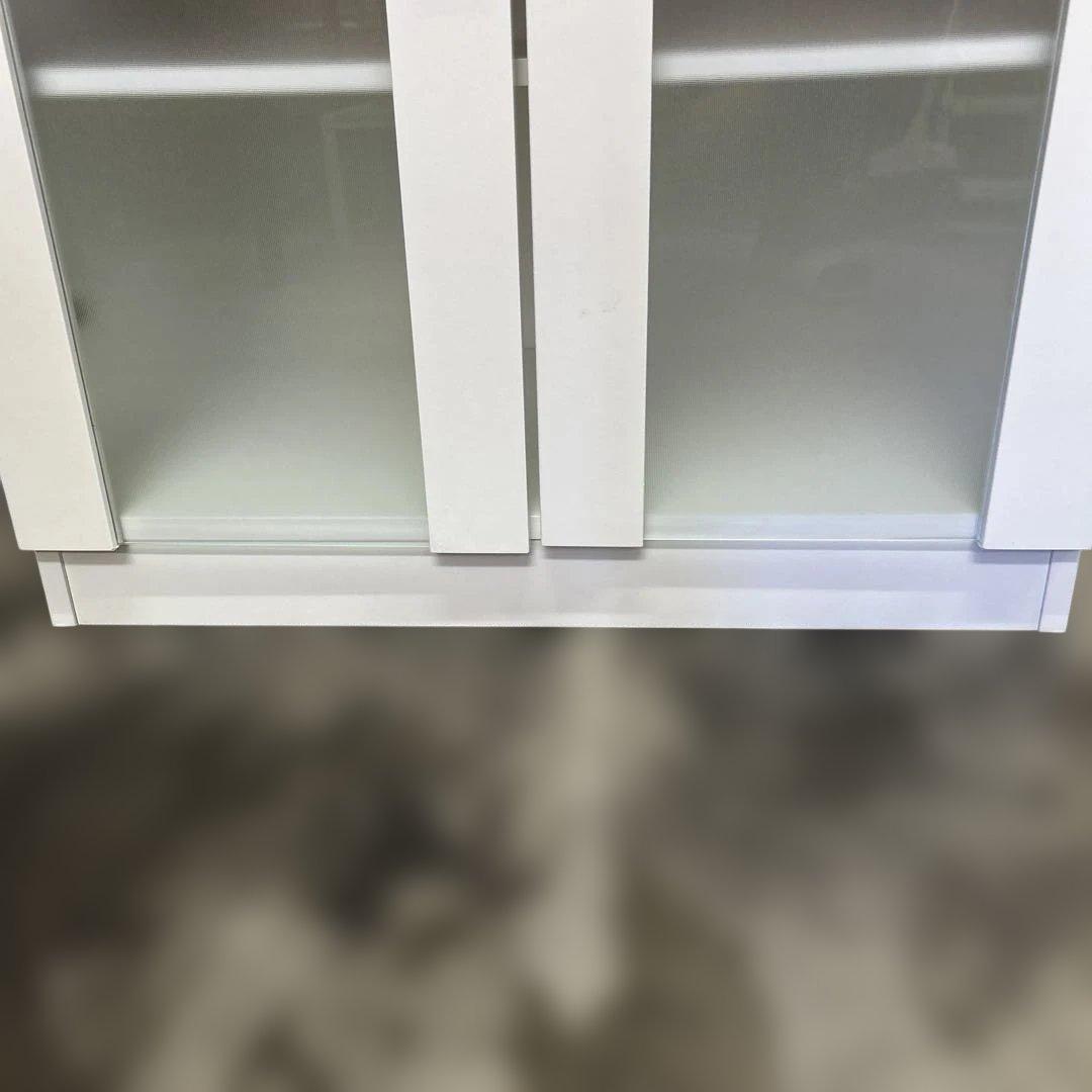 ★たのメル便無料★ニトリ 食器棚 キャビネット フォルムN 白