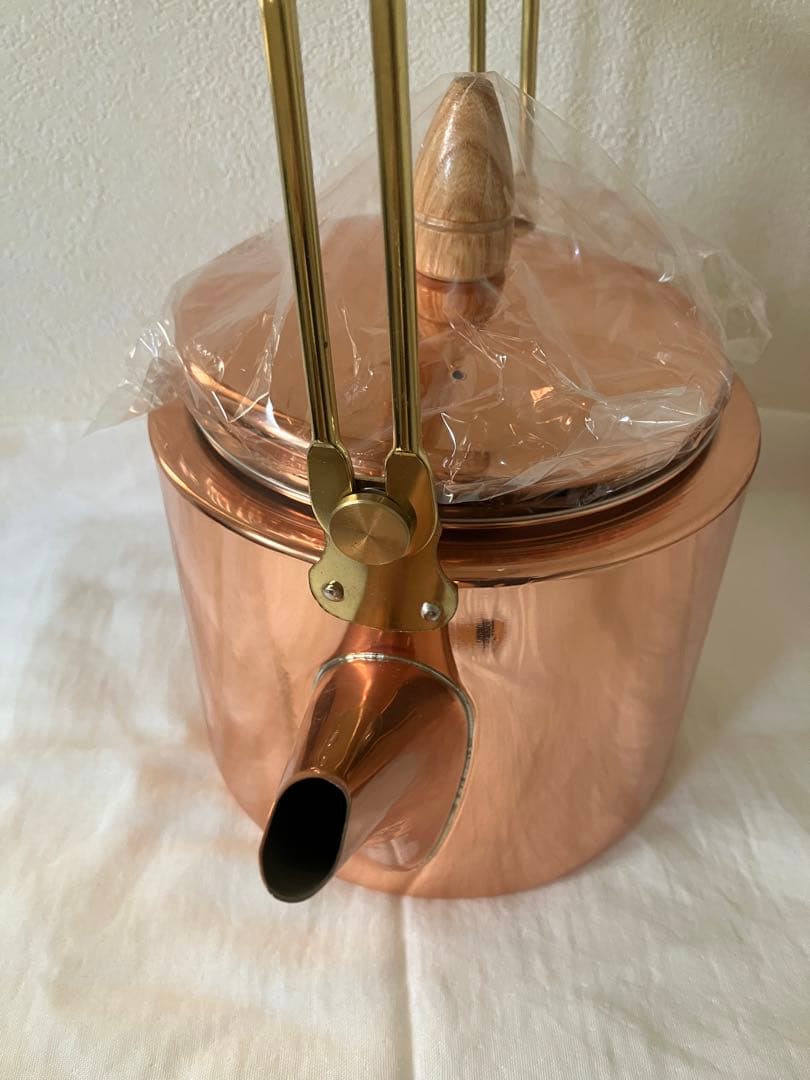 銅製ケトル　2.6ℓ 茶こし網付き