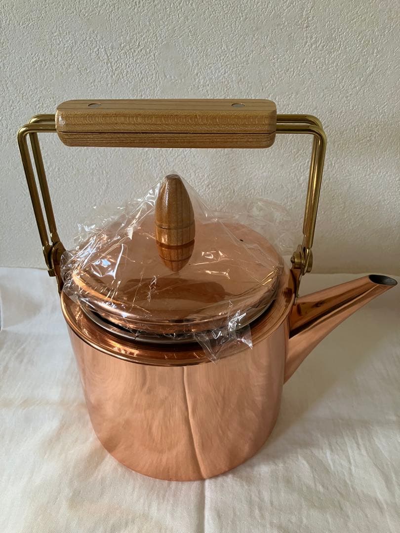 銅製ケトル　2.6ℓ 茶こし網付き