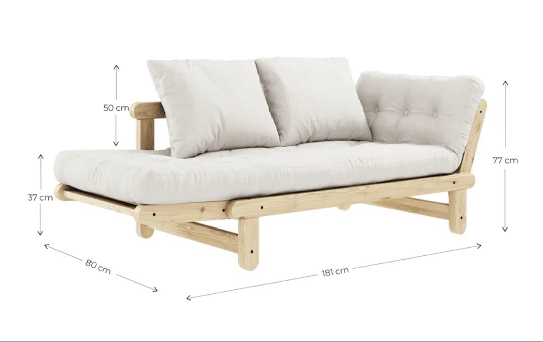 【最終値下げ】北欧 Beat ソファベッド 2人掛け