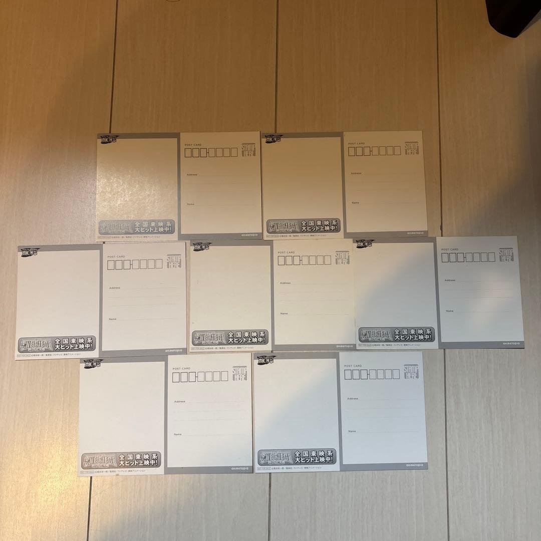 ワンピース ONEPIECE 呪われた聖剣 ポストカード 7種セット 最終値下げ