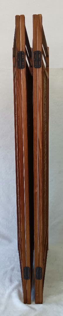 4枚式衝立　パーテーション　簾屏風　古民家　間仕切り　昭和レトロ　年代物　和風