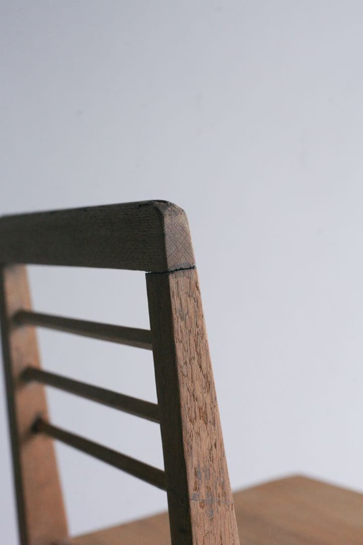 ローチェア 子供椅子 展示台 ナラ材 無垢材 古家具 古道具 - メルカリ