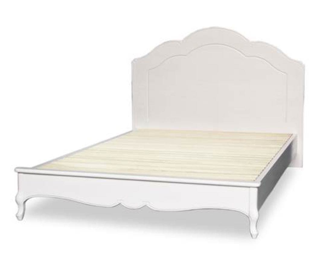 東海家具 フルール WH セミダブル ベッドフレーム ホワイト