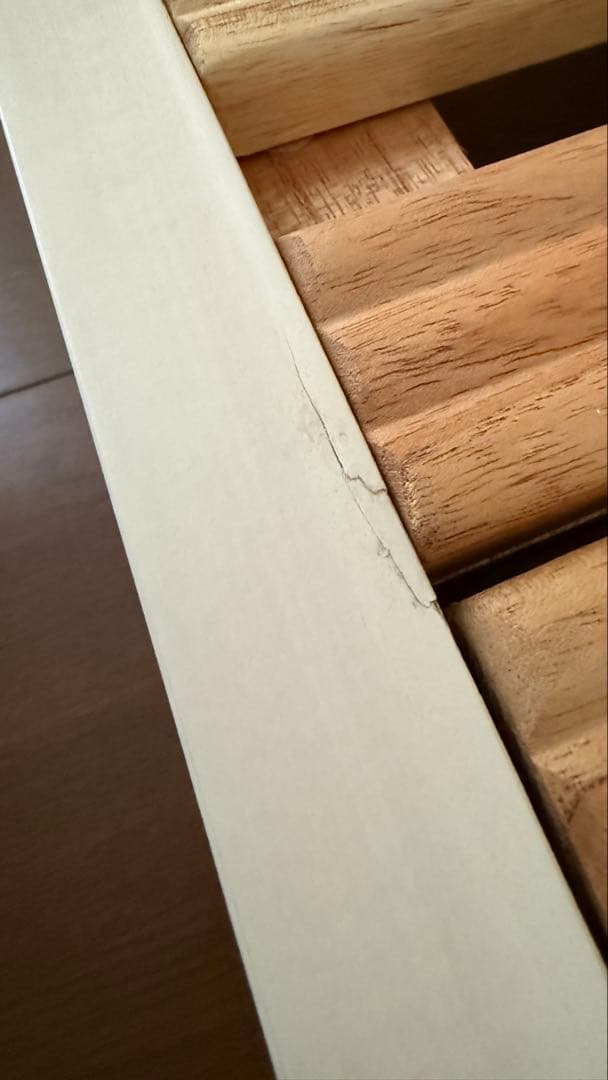 東海家具 フルール WH セミダブル ベッドフレーム ホワイト