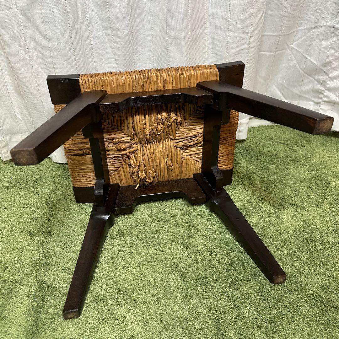 松本民芸家具 ラッシスツール #514型 椅子 腰掛け 管理No.is1※