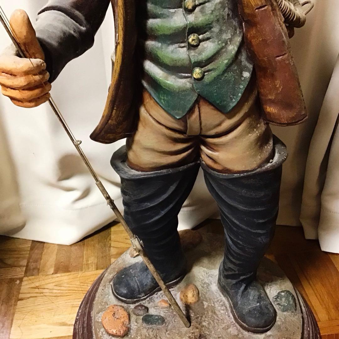 アンティークぽい置物　フィッシングマン　オシャレな置き物　値下げ！