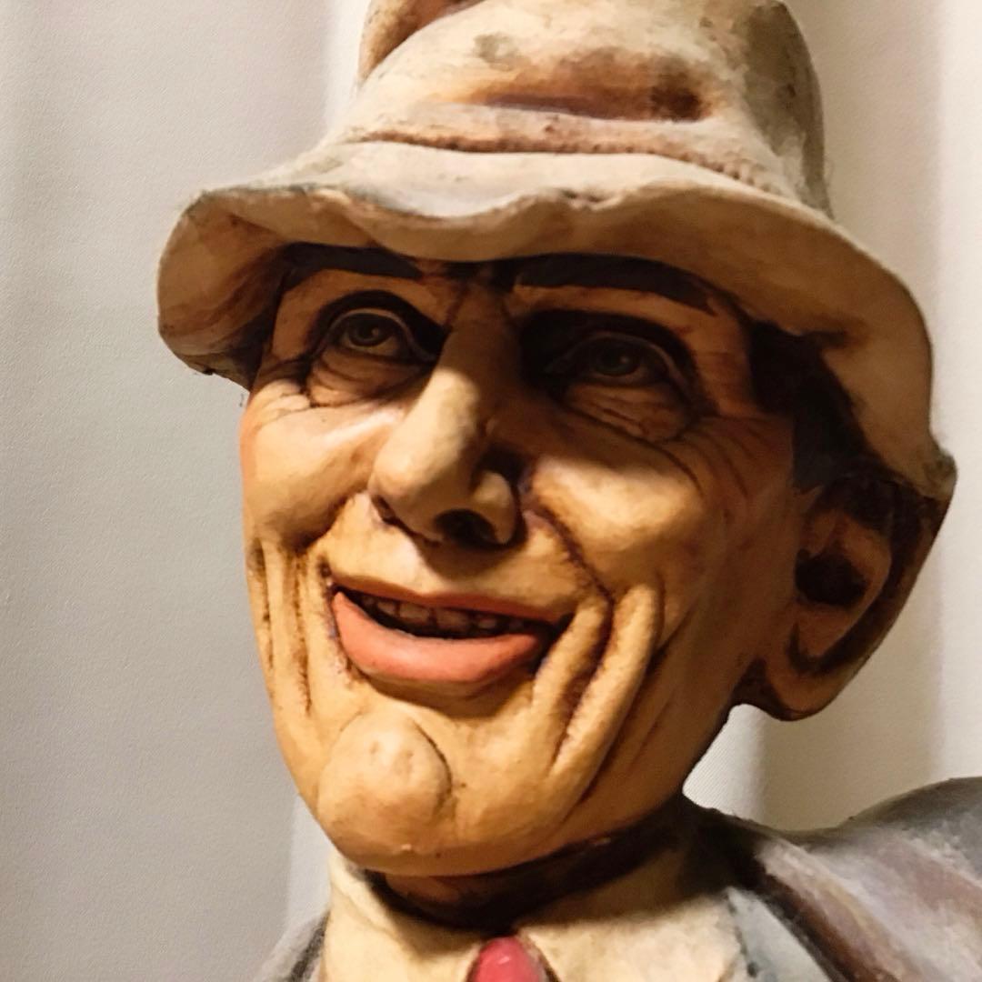 アンティークぽい置物　フィッシングマン　オシャレな置き物　値下げ！