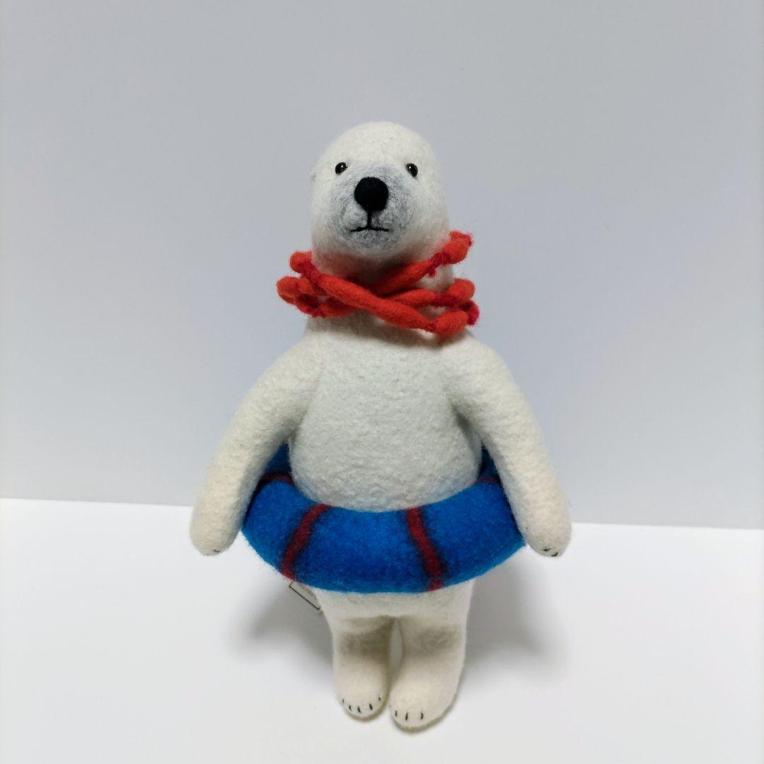 ZUS(ズス) フェルト ぬいぐるみ シロクマ