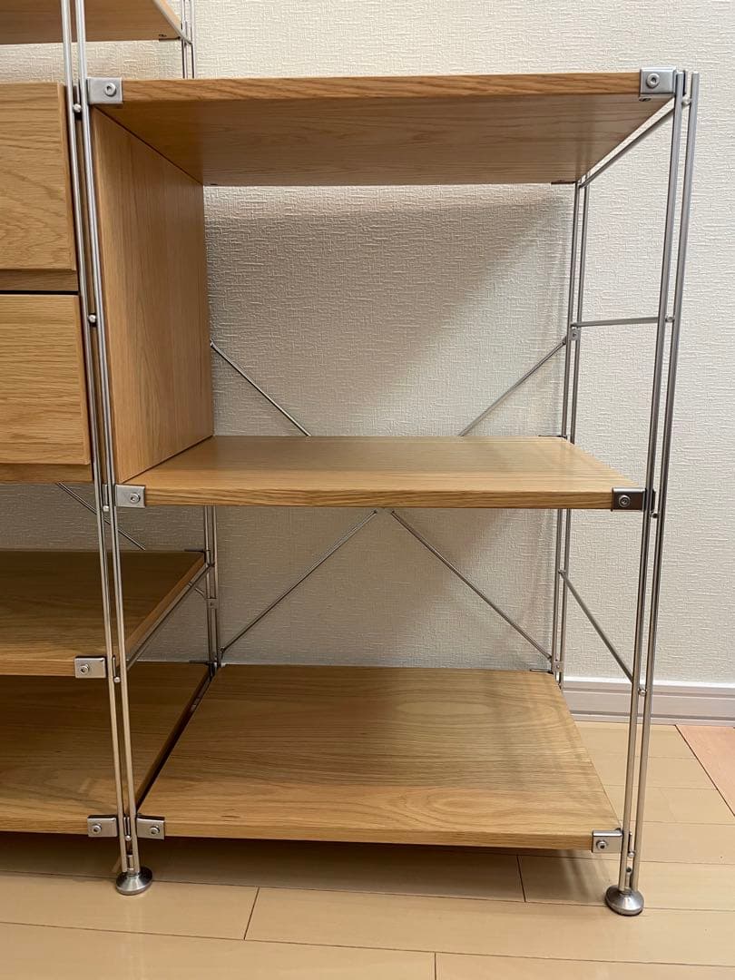 ステンレスユニットシェルフ　無印良品