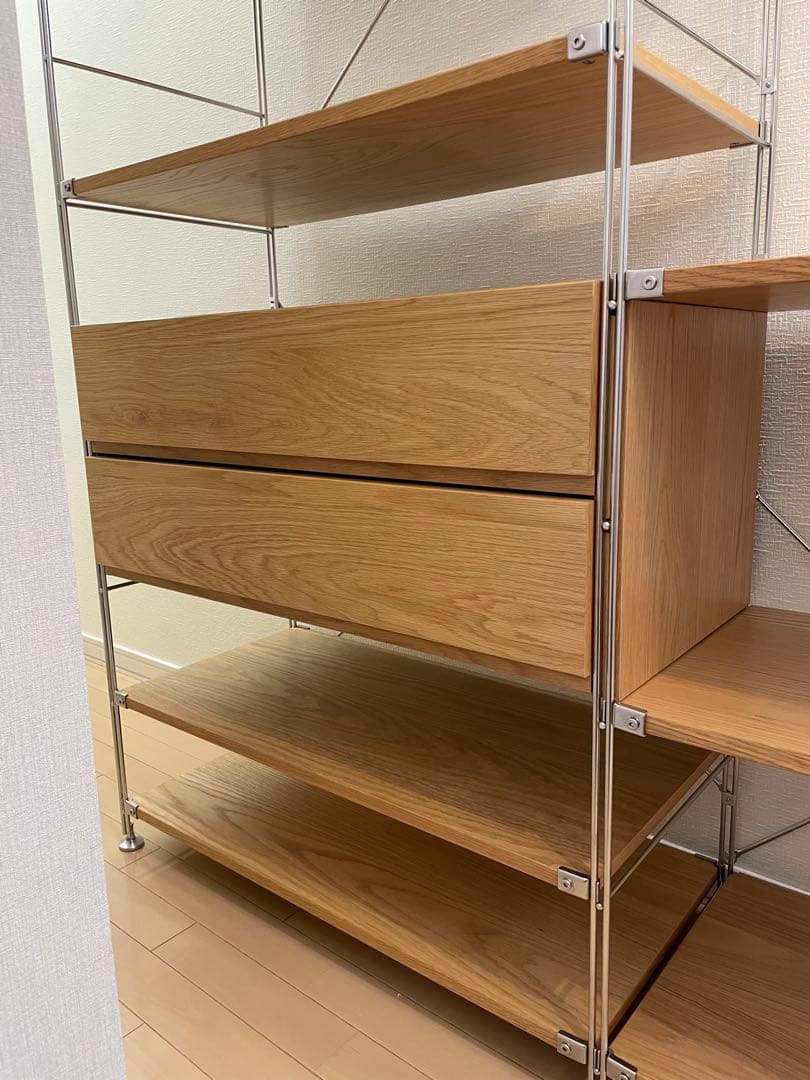 ステンレスユニットシェルフ　無印良品