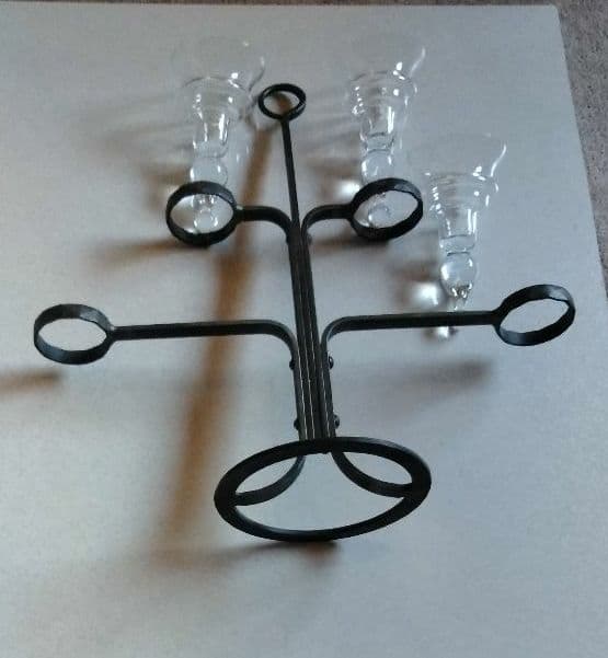 スエ―デンＢＯＤＡ社製アイアン手持ちキャンドルタンド(ビンテ―ジ)