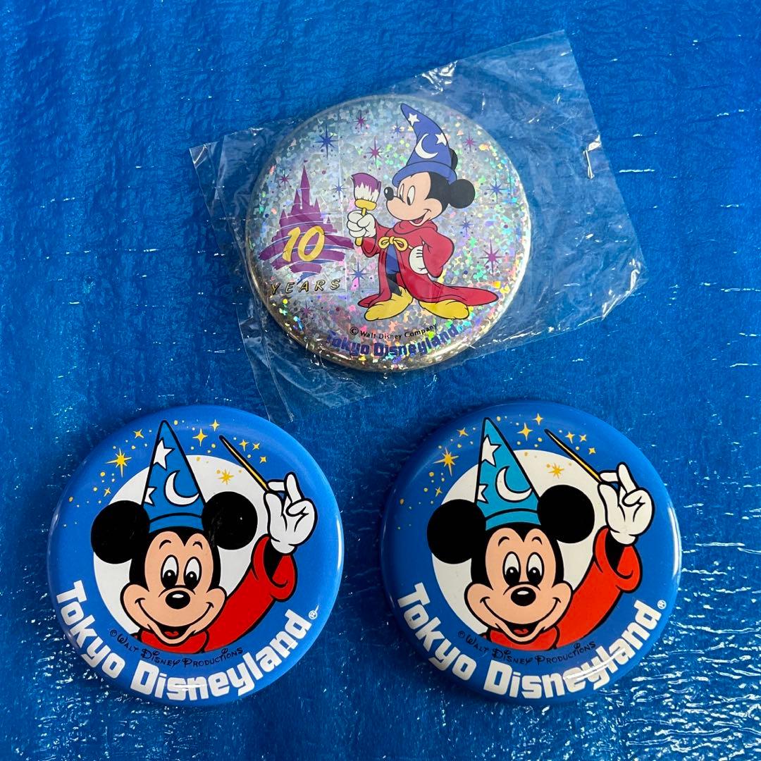 東京ディズニーランド 10周年記念 / レトロ缶バッチ - メルカリ