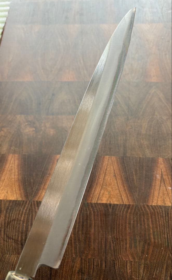 堺貞宗　柳刃　240mm 包丁　白二鋼　8寸　水牛角柄　刺身　釣り　本格　研ぎ済