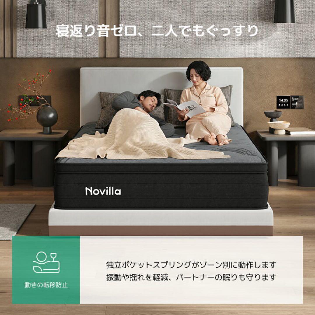 マットレス ポケットコイル2.2mm 厚さ6cm 静音 やや硬め シングル