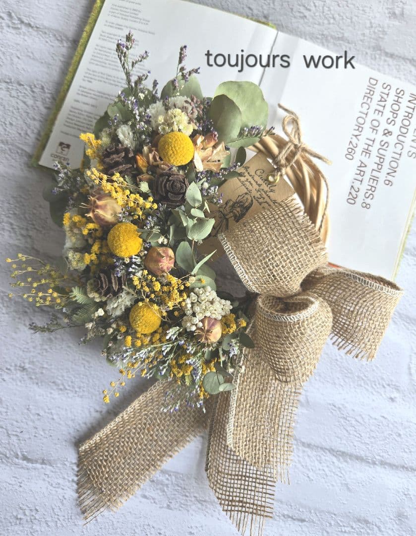 ハーフリース◇クラスペディア◇ナチュラルリース